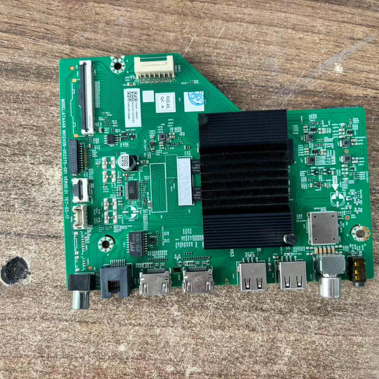 实创维65A3D 65D3D主板A7AA46 N012406-002570-001屏RDL650WY-BY0