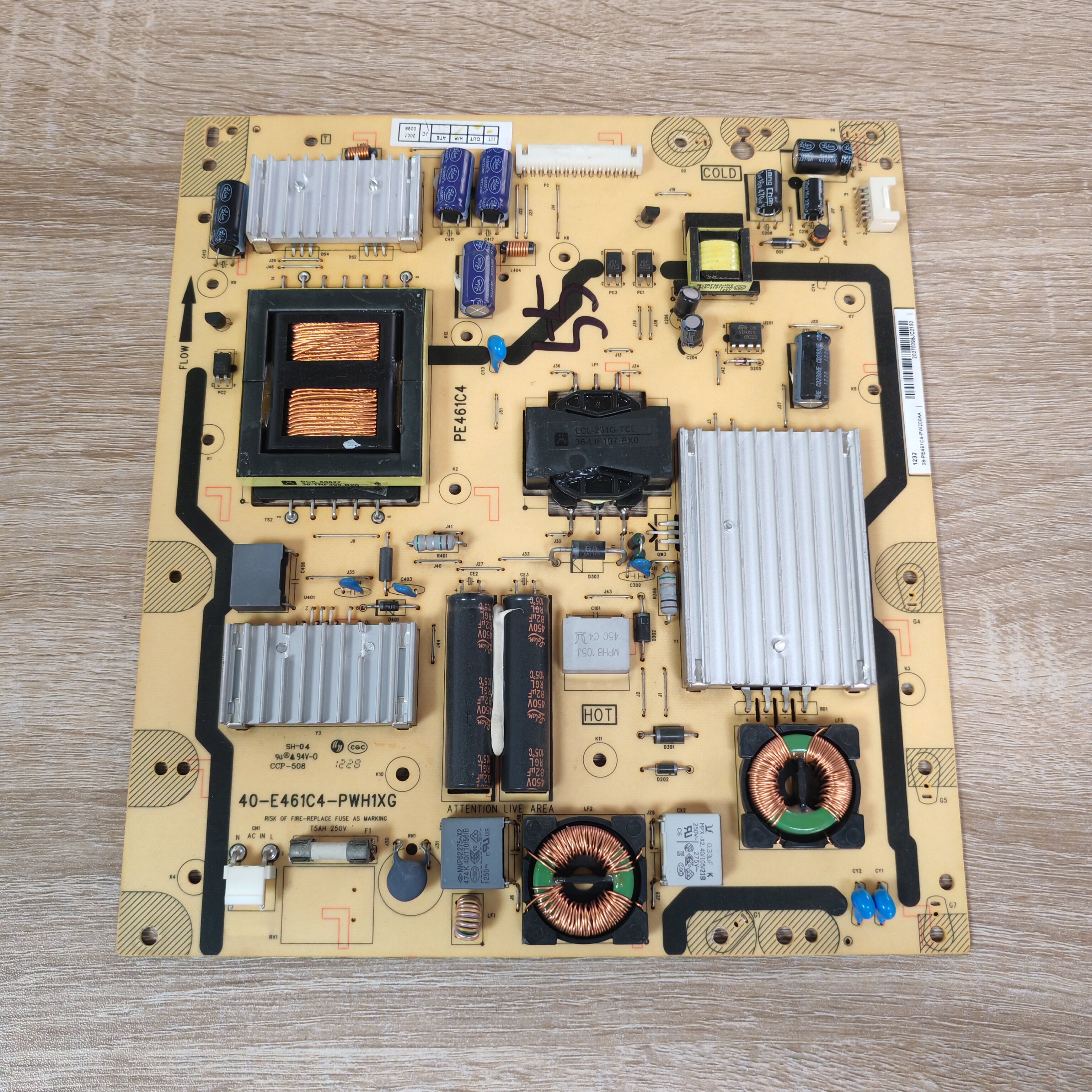 原装TCL L55F3320-3D电源板40-E461C4-PWH1XG PE461C4实物图 加 - 实物图