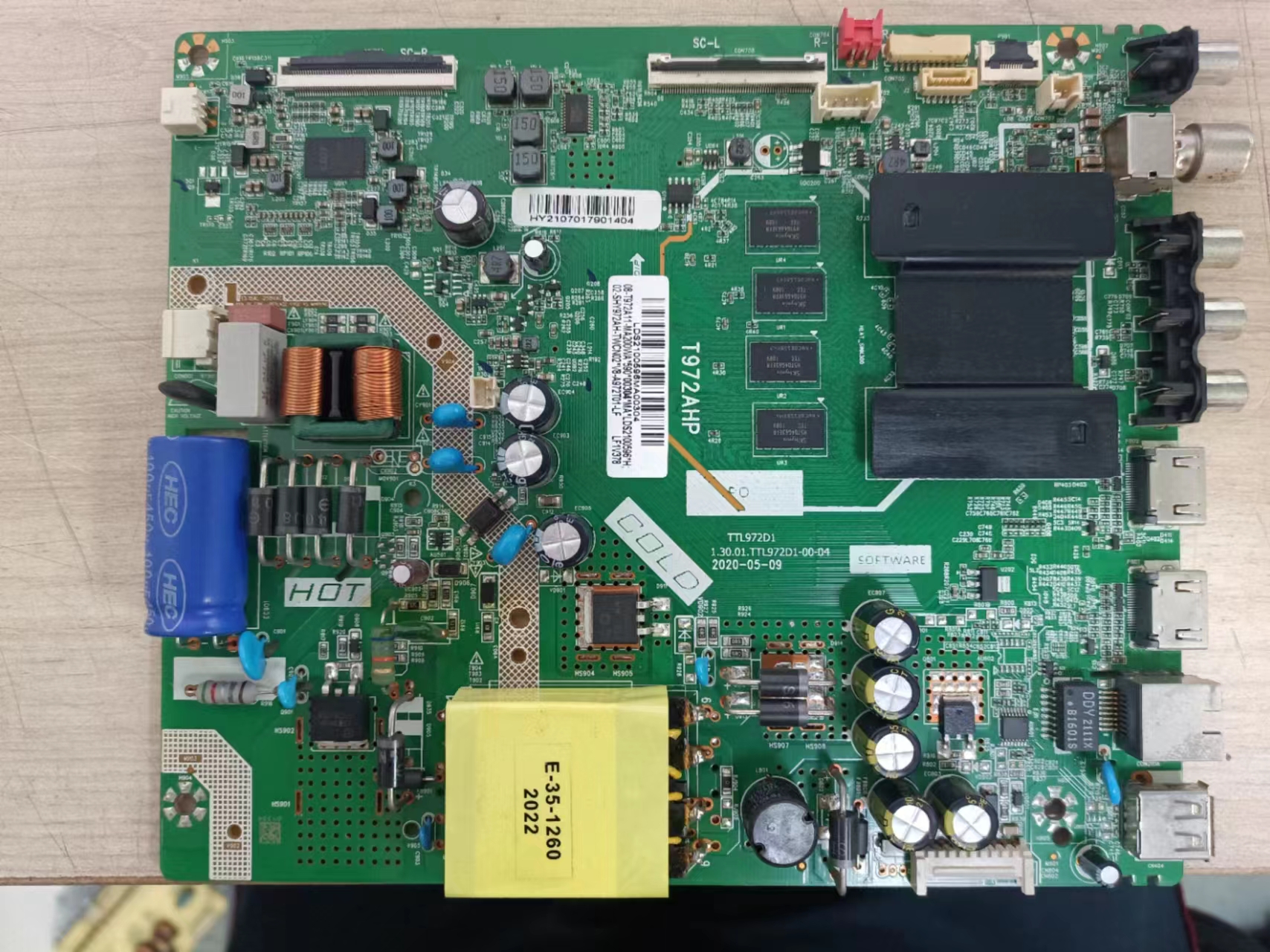TCL主板1.30.01.TTL972D1-00-04