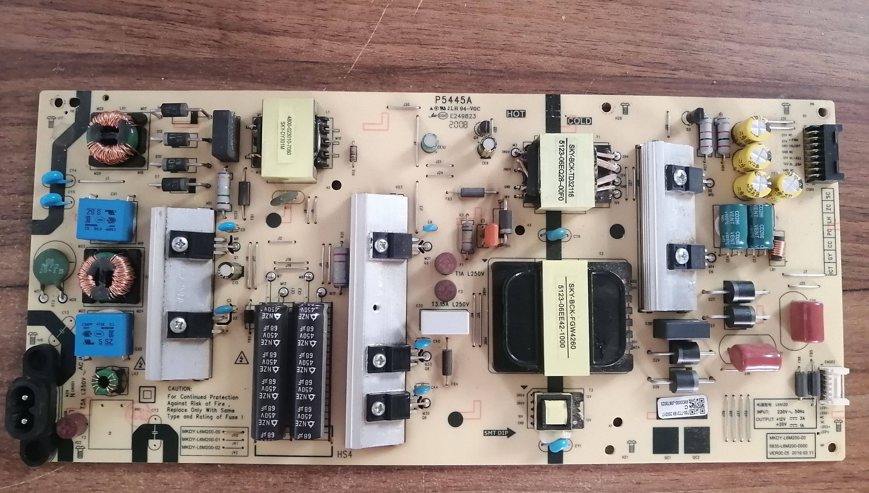 创维65G20 70G35电源板MKDY-L6M200-00 5835-L6M200-0000 测好发 - 实物图