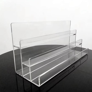 定制多层拆卡直播架 卡牌架 立牌卡片架陈列阶梯形 老硬币展示架