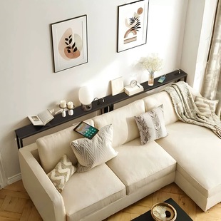 沙发后置物架靠背柜超薄墙边柜缝隙收纳背几极窄夹缝桌长条桌