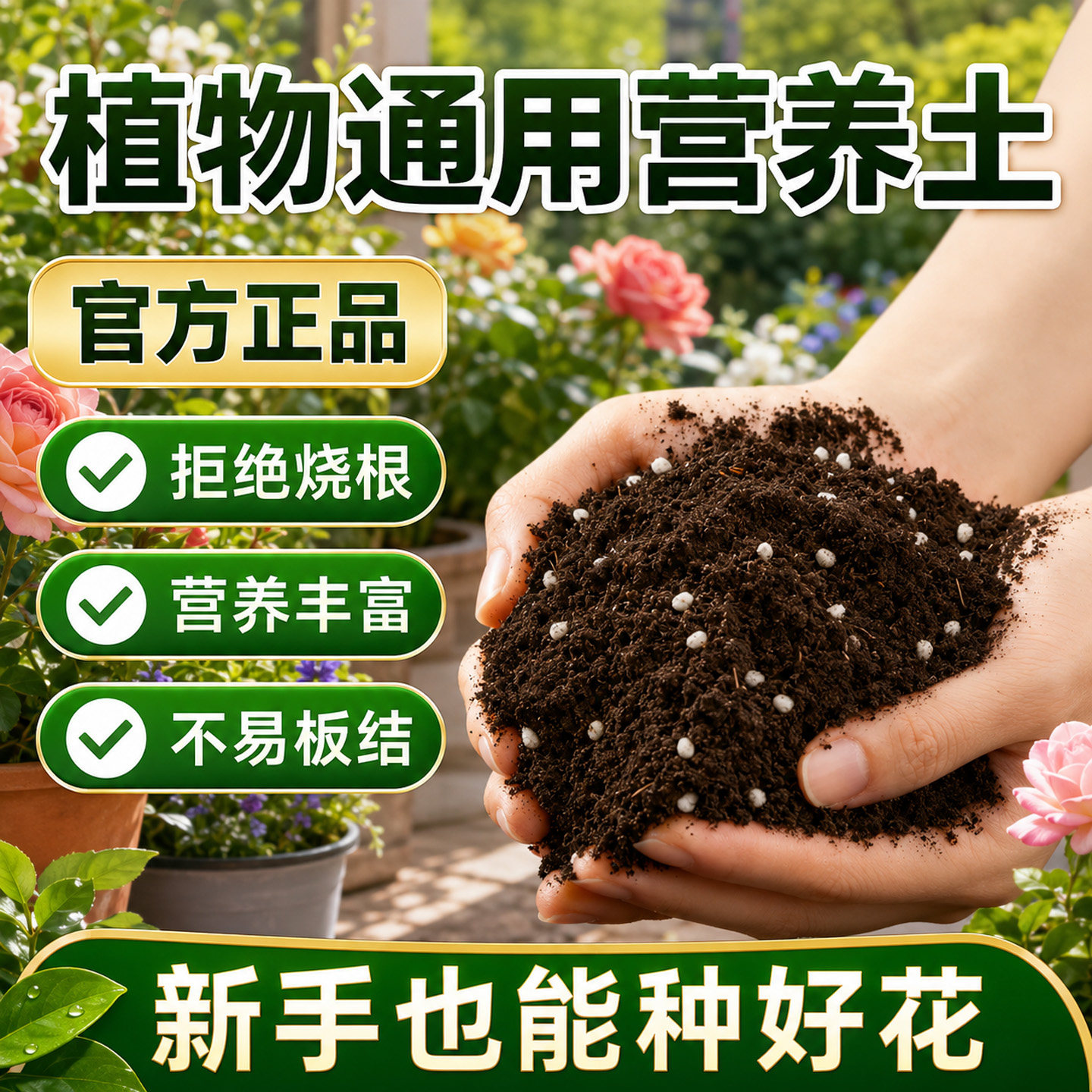 花土营养土通用型家用营养土种菜专用种花专用的种植土有机园艺土图片