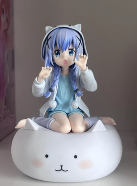 坐姿香风智乃手办女生可爱萝莉动漫模型二次元机箱桌面摆件玩具潮