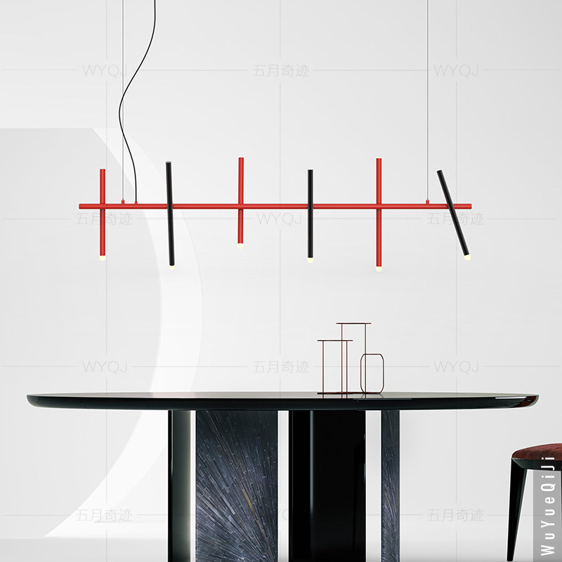 创意餐厅吧台异型可移线位长条吊灯意式极简商铺展厅茶室个性吊灯,家装灯饰光源,餐厅吊灯,淘宝优惠券,粉丝福利购,淘宝优惠卷