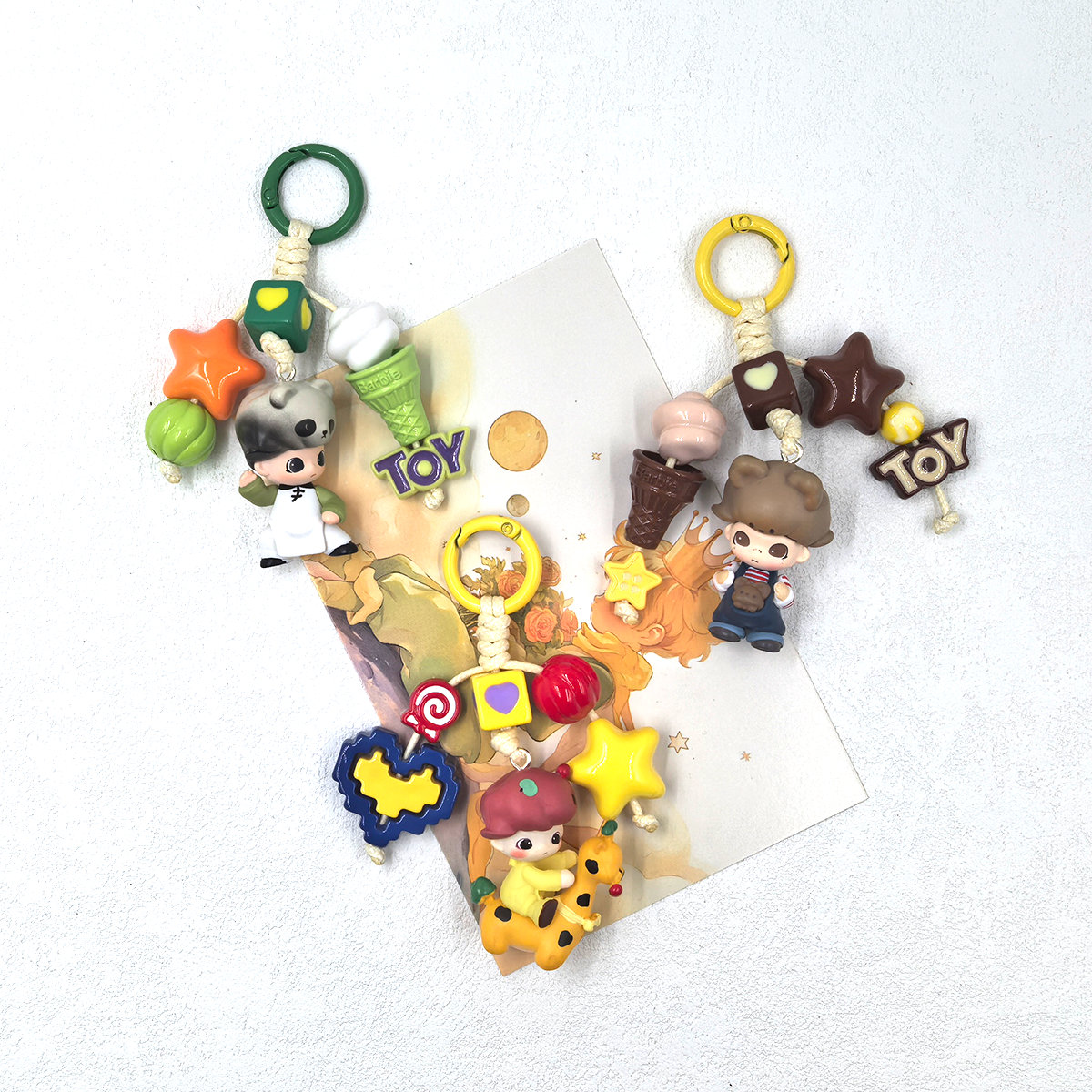 泡泡dimoo动物王国钥匙扣