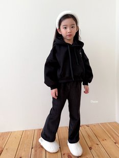 beni韩国童装2025冬新款dsaint儿童休闲长裤男女童纯色裤子百搭