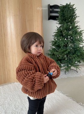 beni韩国童装2025冬新款d’green儿童外套男女童百搭保暖外套