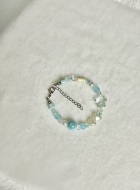 【薄荷星星糖】原创设计薄荷星星饰品ins风可爱ins风少女心手链