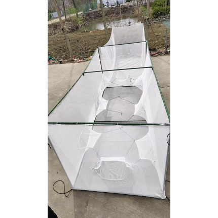 尼龙自动进鱼网箱1.2米宽1.2米高杂鱼白条鱼苗水花捕餐条麦穗鲮鱼