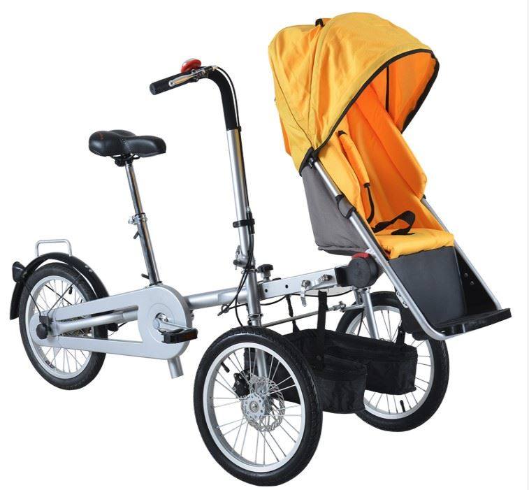 母婴车可坐可骑行折叠三轮车 亲子车 母子车 宝宝 婴儿推车自行车|ruв категории велосипед/езда оборудования/запасных частей, велосипед, вагон матери и ребенка/родителей машину - от Buy2taobao.com для оказания профессиональной услуги покупки агента Taobao