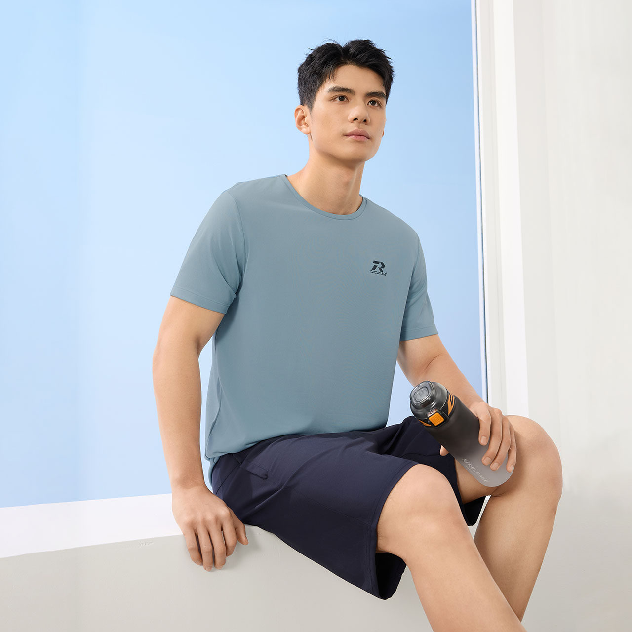 361速干运动T恤男2026夏季新款轻薄透气排汗短t男士半袖跑步上衣