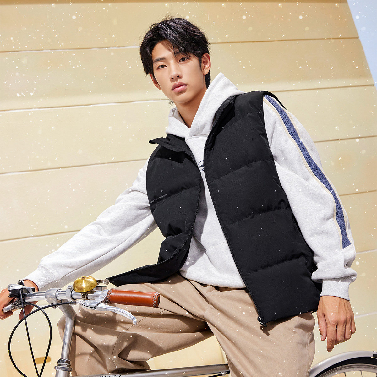 361羽绒服马甲男2026冬季新款无袖羽绒外套保暖运动外套舒适上