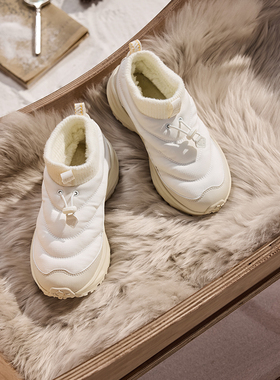 361驭山VB女高帮加绒运动鞋冬季保暖大棉鞋减震防滑耐磨雪地鞋女