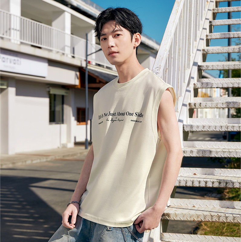 361无袖运动背心男款2026夏季新款透气宽松休闲上衣时尚百搭背心