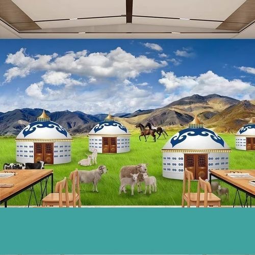 内蒙古大草原风壁纸新疆回族烤肉