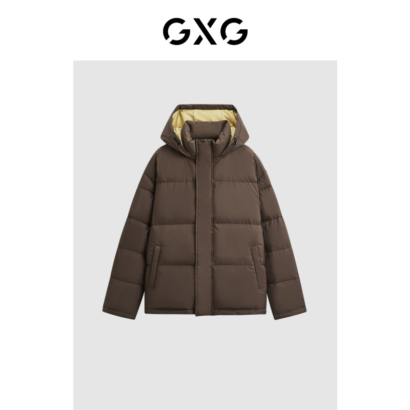 GXG男装双色可连帽休闲