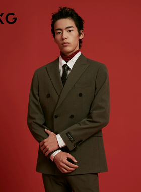 GXG男装 商务西装男易打理西服正装24冬季品G24X134021