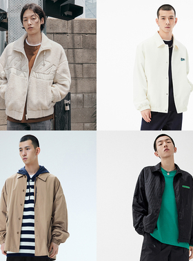 【夹克合集2】GXG奥莱 男时尚休闲秋冬外套舒适保暖夹克外套