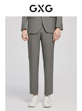GXG男装 绿色合体小脚西裤 冬季品GFX11400011