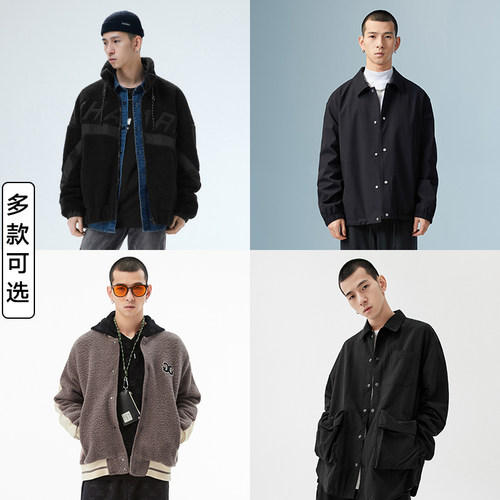 GXG男装秋冬夹克休闲保暖