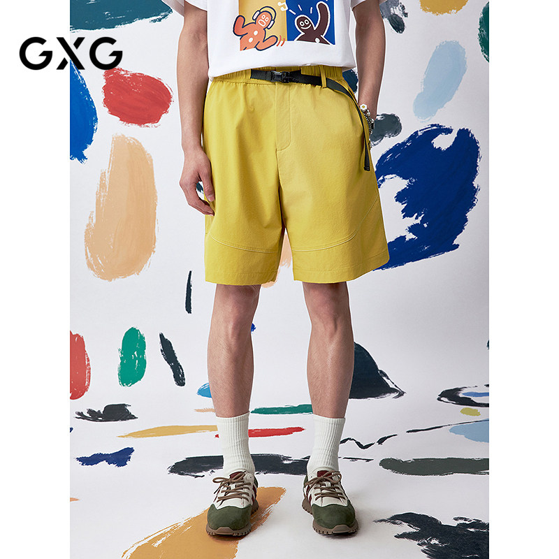 [商场同款]GXG男装 吸湿排汗休闲短裤五分裤装25夏新品G25X222018,男装,短裤,淘宝优惠券,粉丝福利购,淘宝优惠卷