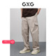2024年春季 GXG男装 卡其色宽松直筒长裤 品GFX10201881