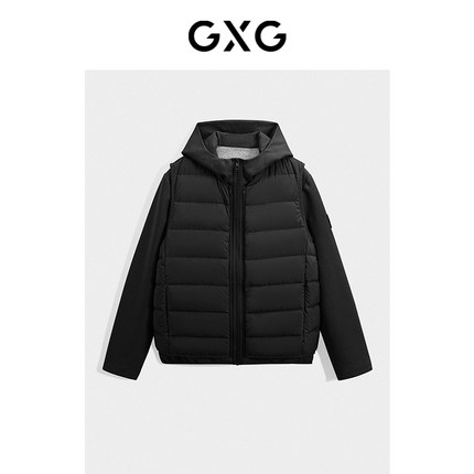 GXG男装多色短款连帽羽绒服23年冬季新品GEX1D2525694