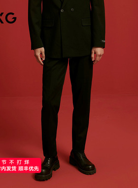 GXG男装 黑色套西西裤男通勤日常简约 24年冬G24X144020