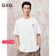 商场同款 GXG男装 圆领T恤背后大印花短袖 针织25夏新品 G25X442099