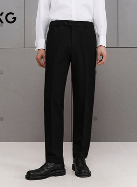 GXG男装 商场同款黑色西装长裤商务西裤25年秋季新品G25X145011