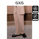 卡其色时尚 2023年冬季 潮流宽松休闲裤 裤 品 男阔腿西装 GXG男装