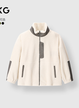 GXG男装 多色仿羊羔毛户外口袋设计保暖夹克外套 2024冬季品