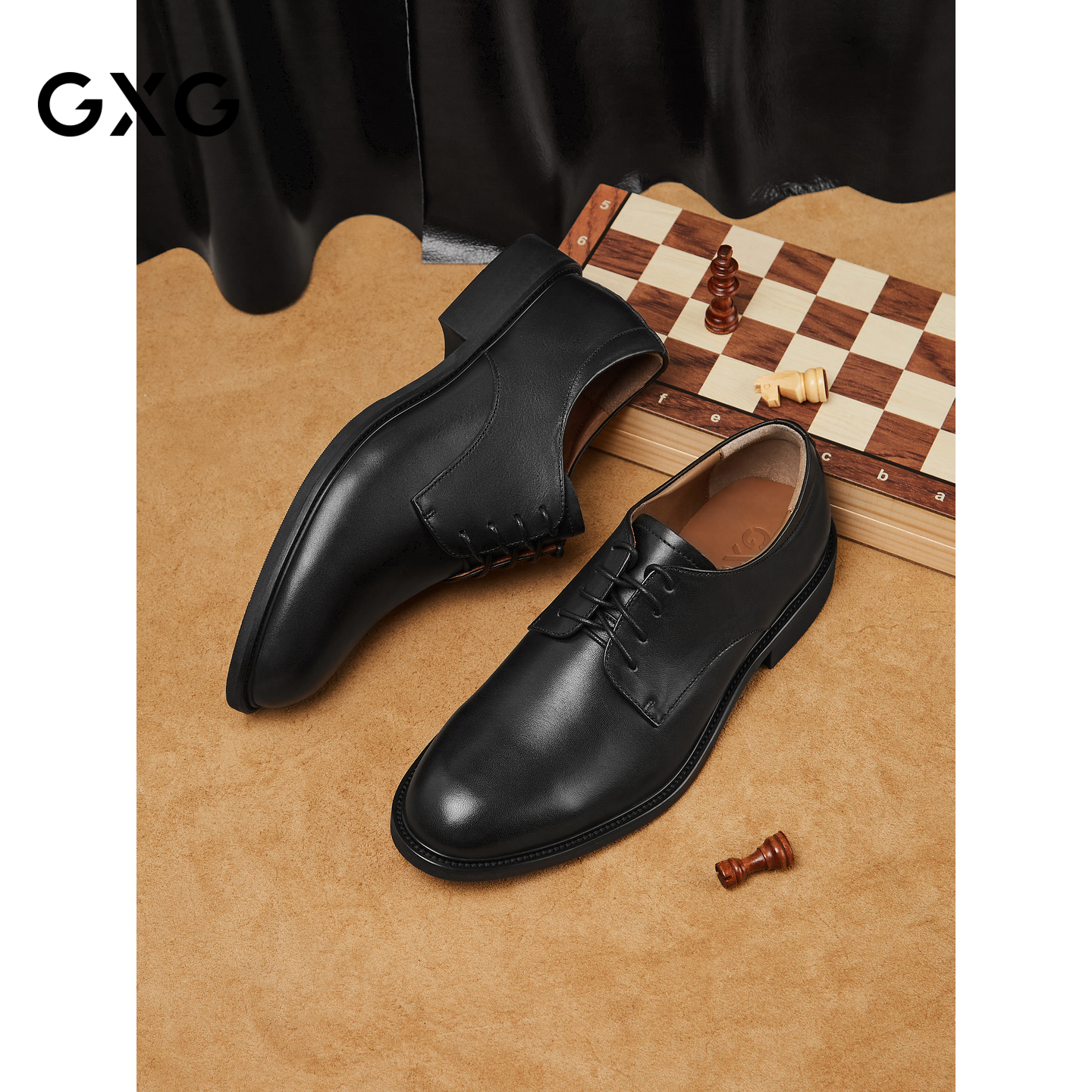 GXG男鞋皮鞋男真皮正装商务牛津鞋郎结婚鞋皮底