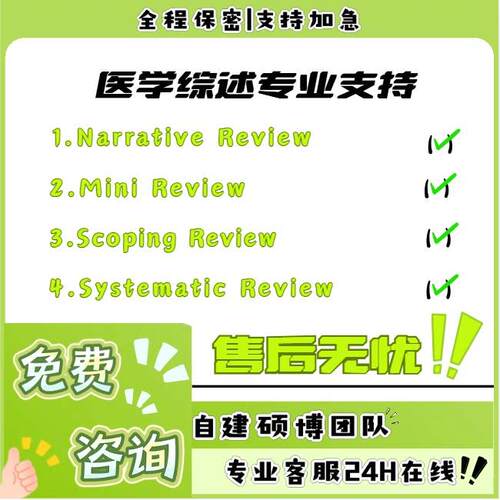 医学综述 Narrative Mini Scoping Systematic文献检索结构梳理
