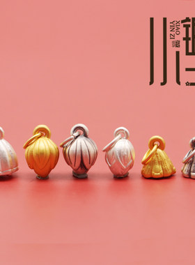 s999银饰多子莲藕立体diy材料