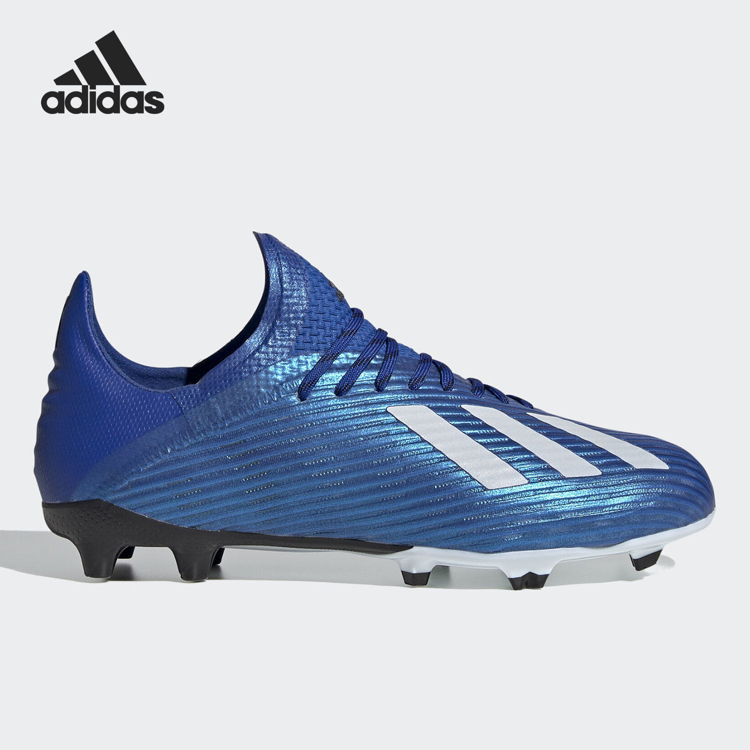 Adidas/阿迪达斯正品X 19.1 FG 宝石蓝 儿童天然草足球鞋 EG7164