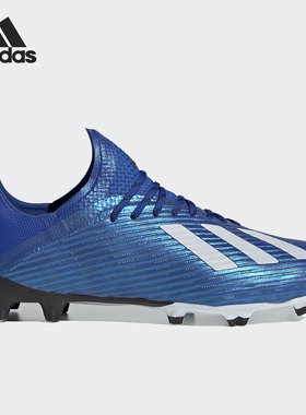 Adidas/阿迪达斯正品X 19.1 FG 宝石蓝 儿童天然草足球鞋 EG7164