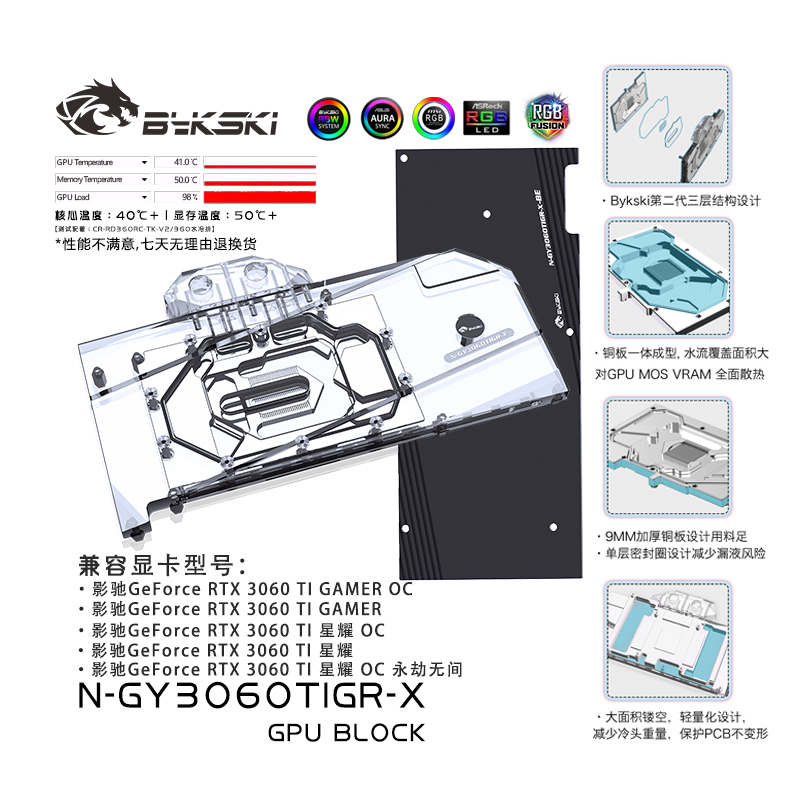 N-GY3060TIGR-X显卡水冷头6