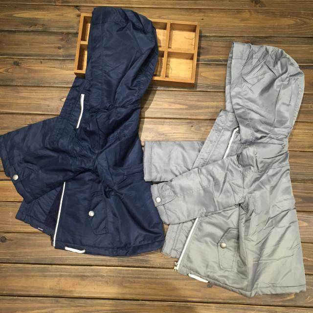 대외 무역 원래 주문 중대형 소년 방풍 및 방수 양털 후드 얇은 면 코트 면 코트 윈드 브레이커 100-150