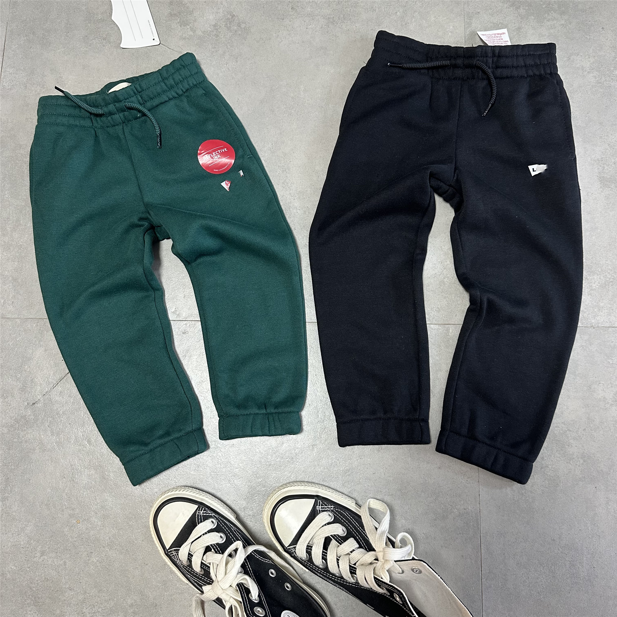 外贸L家元单　　男女小中大童青少年抓绒休闲裤运动裤　90-170