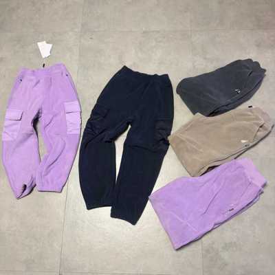 外贸诺家元单 男女中大童青少年工装摇粒绒加厚休闲运动裤120-170