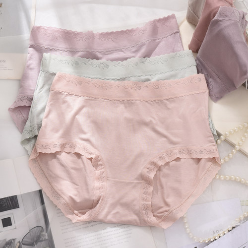 莫代尔大码高腰内裤女