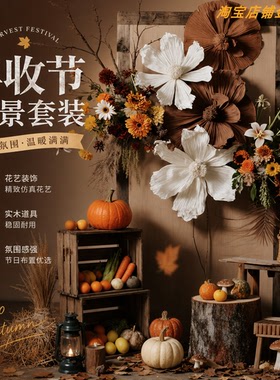 秋季丰收主题造景摆件景区