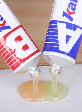 卡夫特ab胶水强力万能焊接防水耐高温粘铁金属不锈钢电焊陶瓷玻璃塑料木头大理石修补专用高强度快干丙烯酸胶