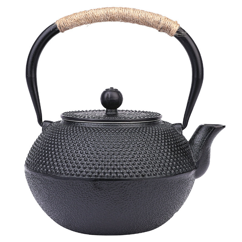复古铸铁泡茶壶烧水壶煮茶器铁壶电陶炉套装家用炭火壶围炉茶炉壶