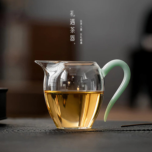 公道杯玻璃玲珑杯日式高档分茶器茶漏一体公杯家用茶具泡茶专用