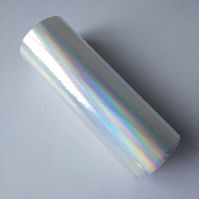 透明素面镭射烫金纸 电化铝 烫纸 烫塑 转移膜可切割 16cm x 120m