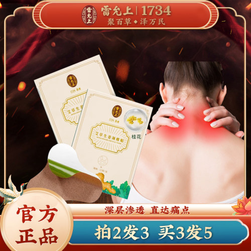 雷允上艾草颈椎贴膝盖贴关节疼痛热敷腰椎艾灸贴关节富贵包生姜贴