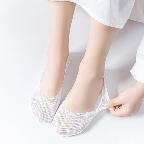 女童船袜白色肤色冰丝隐形袜
